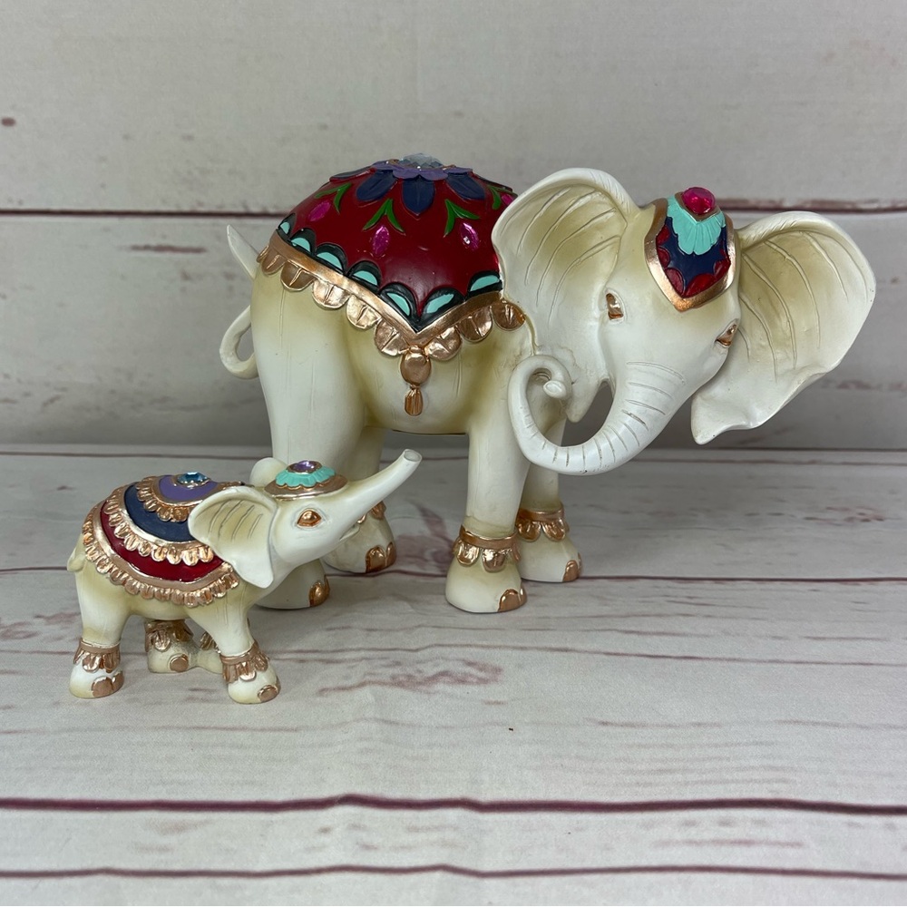 Limited Edition Collectible Elephants - Trunks of Love by Blake Jensen -2 Pieces